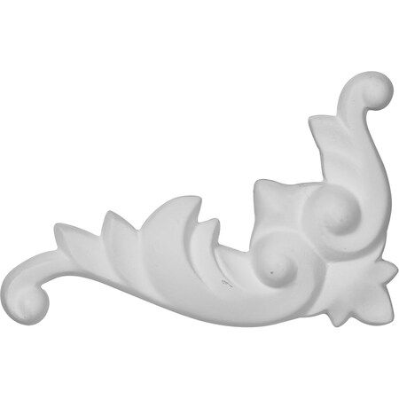 Ekena Millwork 3"W x 4 7/8"H x 3/4"P Attica Leaf Onlay, Left ONL03X05X01AT-L